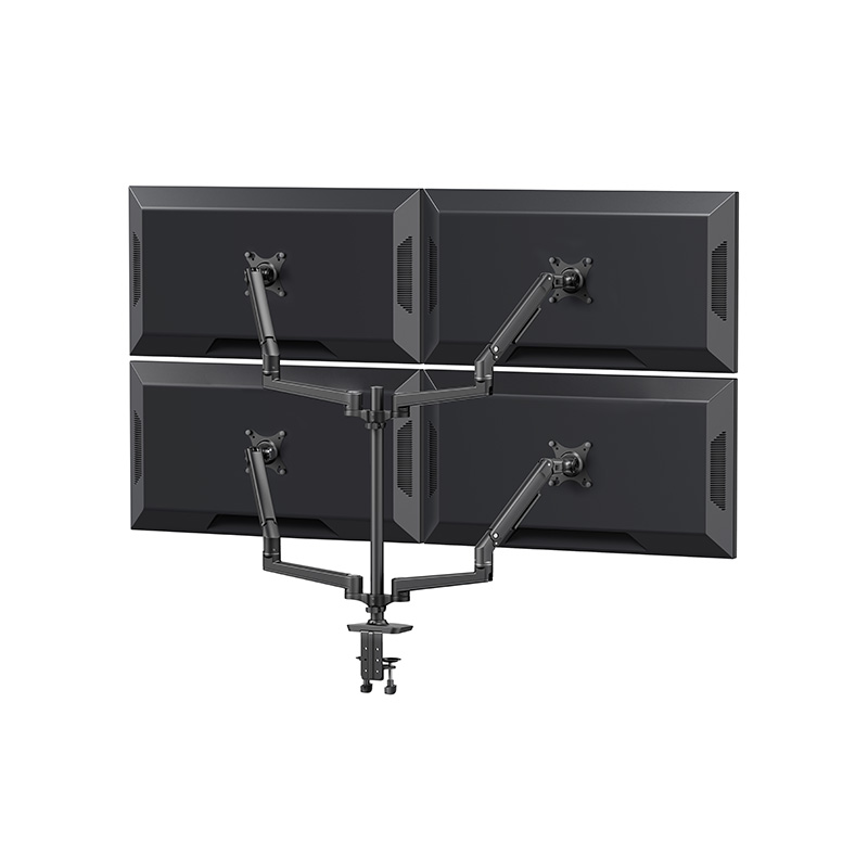 Las soluciones de brazo de Quad Monitor ganan tracción en las aplicaciones de la sala de control
